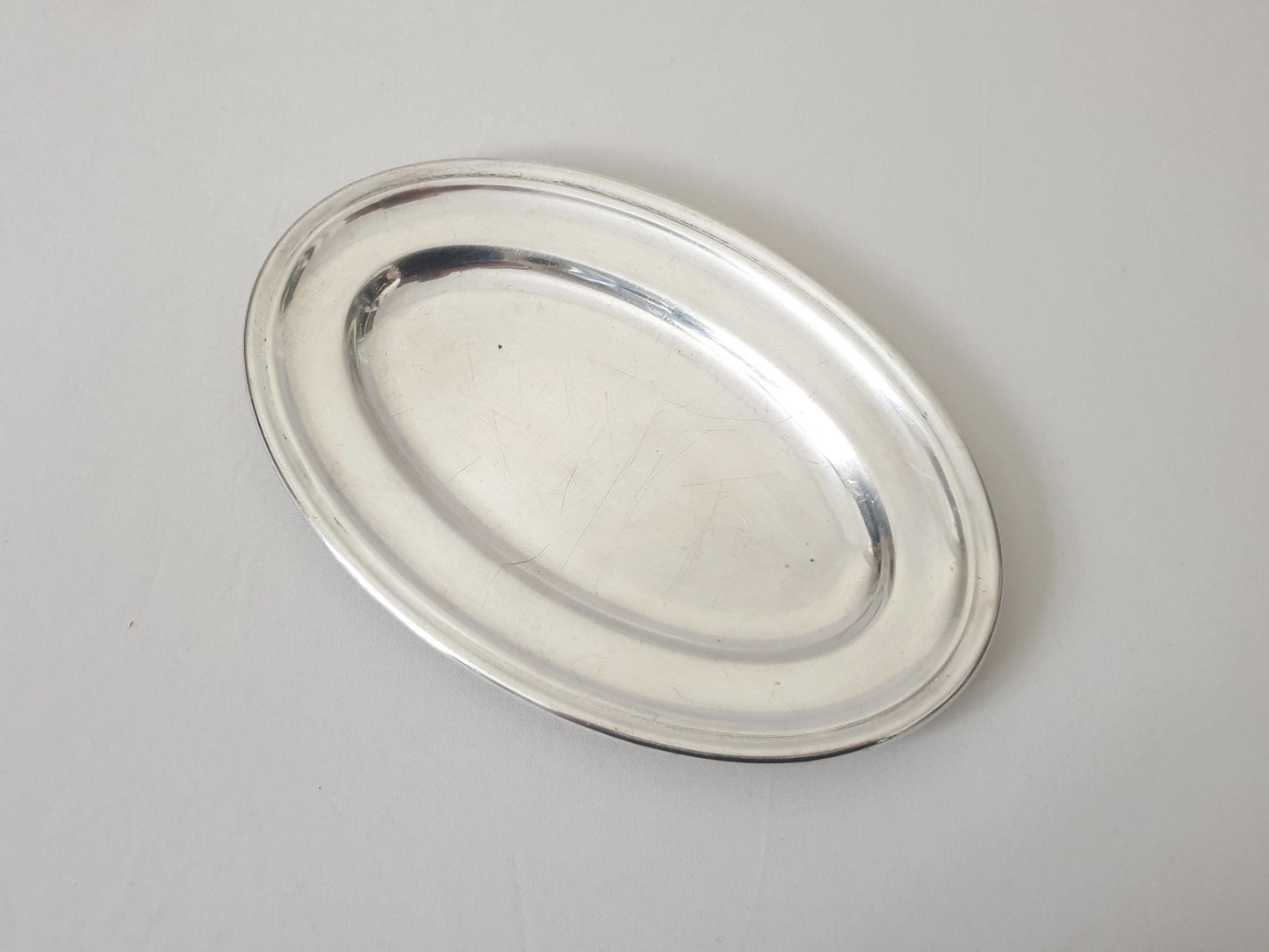 French Ercuis Small Silver-Plated Oval Serving Dish – Oval Serving Tray
