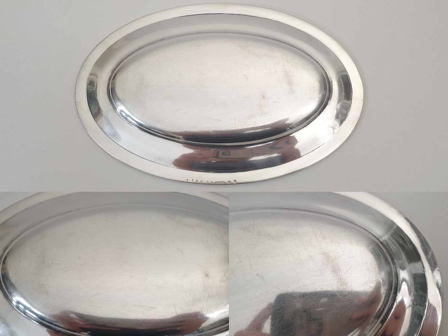 French Ercuis Small Silver-Plated Oval Serving Dish – Oval Serving Tray