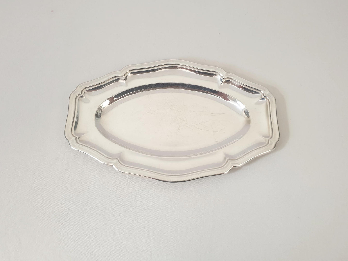 Christofle French Vintage Silver-Plated Small Oval Dish or Mini Serving Platter