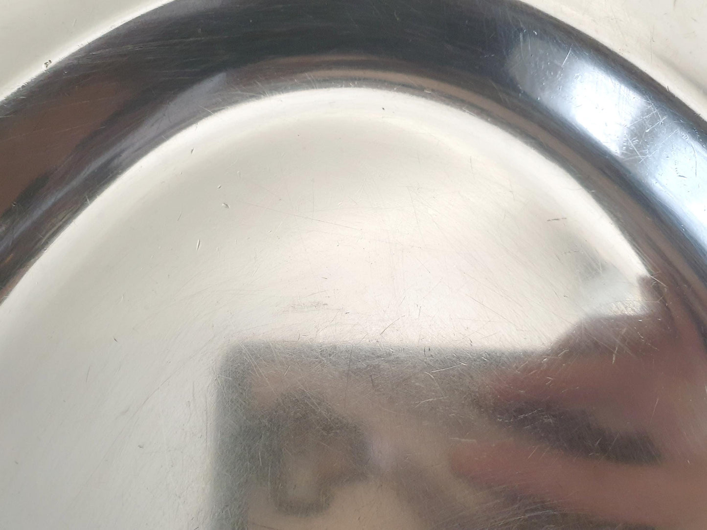 French Large Silver Plated Oval Serving – Large Vintage Oval Silver Plated Platter in Minimalist Style