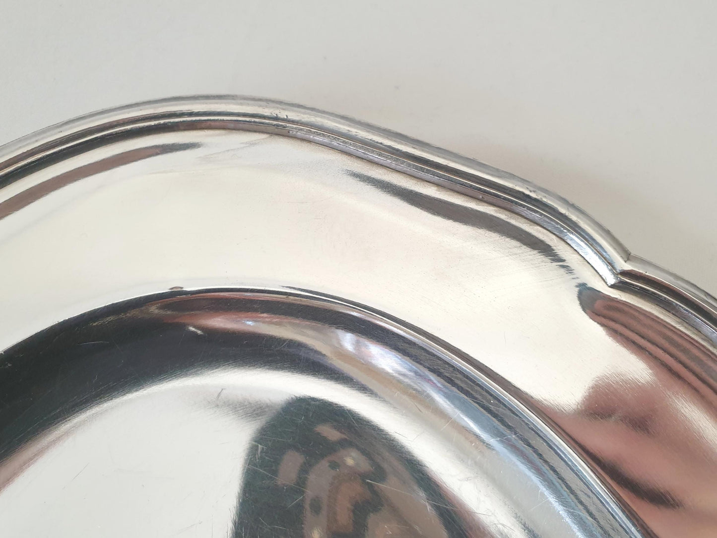 French Vintage Silver Plated Footed Oval Serving Tray – Silver Plated Oval Platter on Four Feet