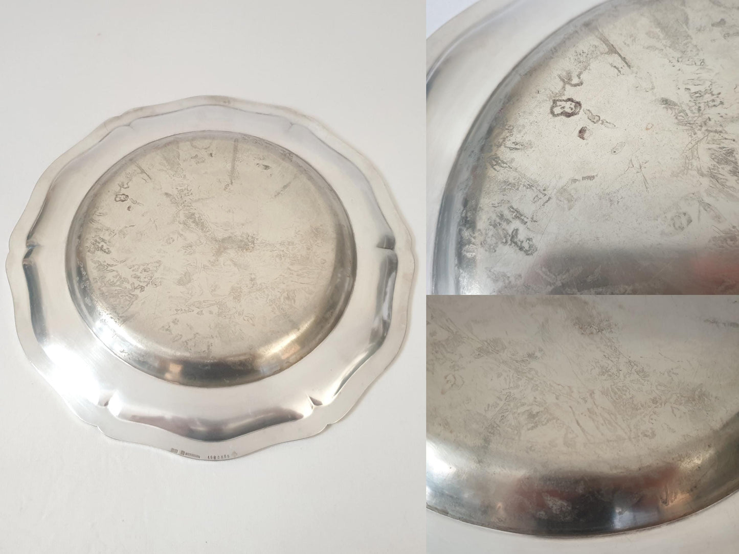 Christofle Silver-Plated Round Serving Tray – French Vintage Circular Platter