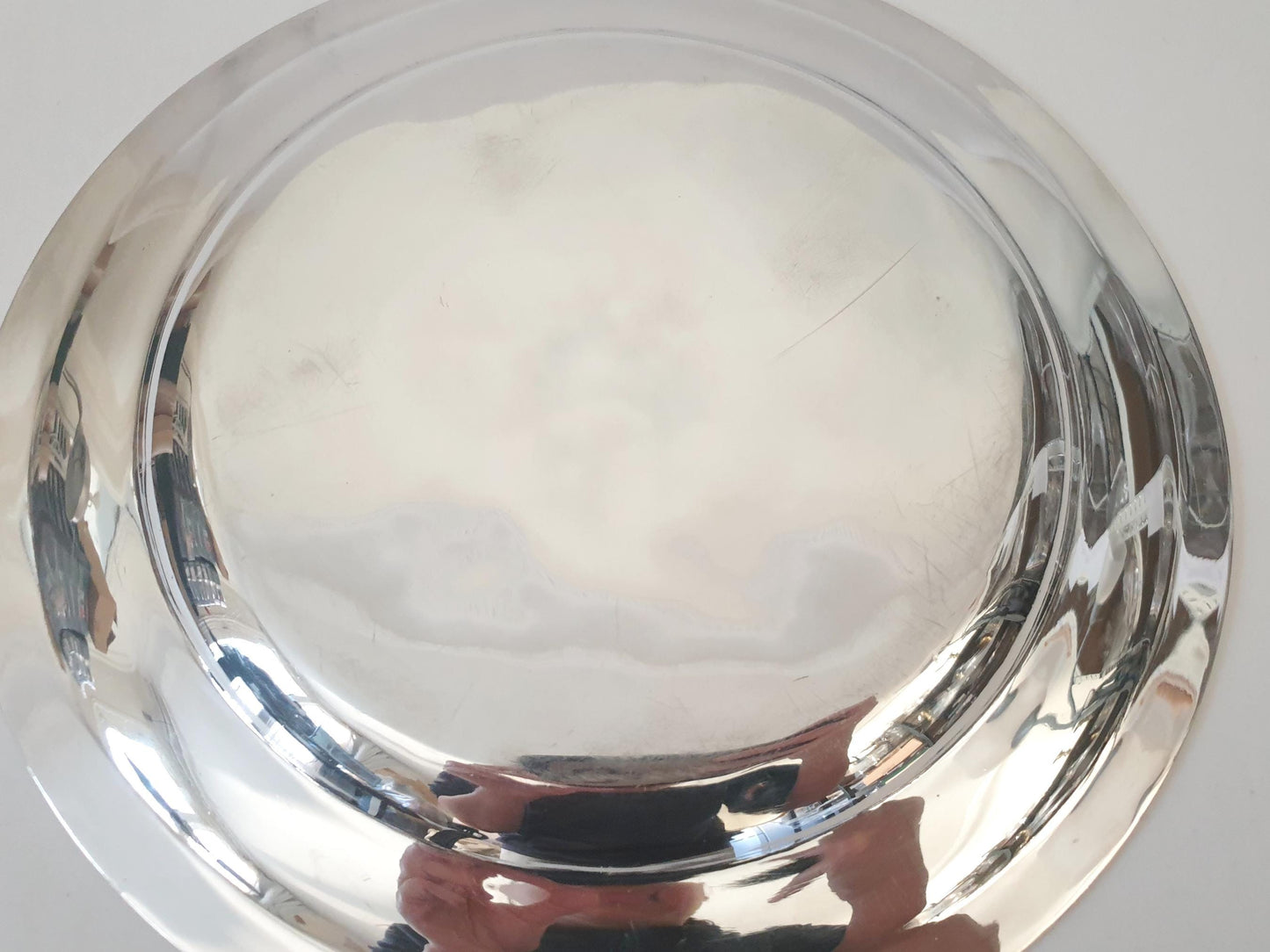 French Ercuis Silver-Plated Round Serving Tray – French Vintage Circular Platter