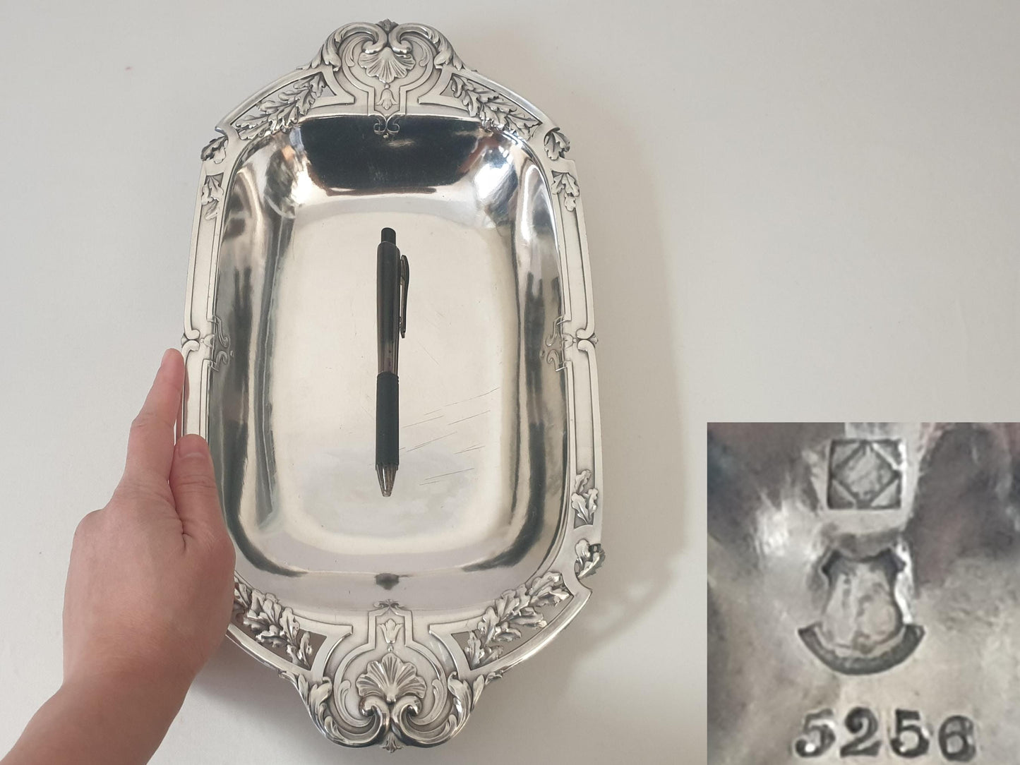 Christofle Gallia Art Nouveau Silver Plated Bread Basket – French Antique Centerpiece Tray