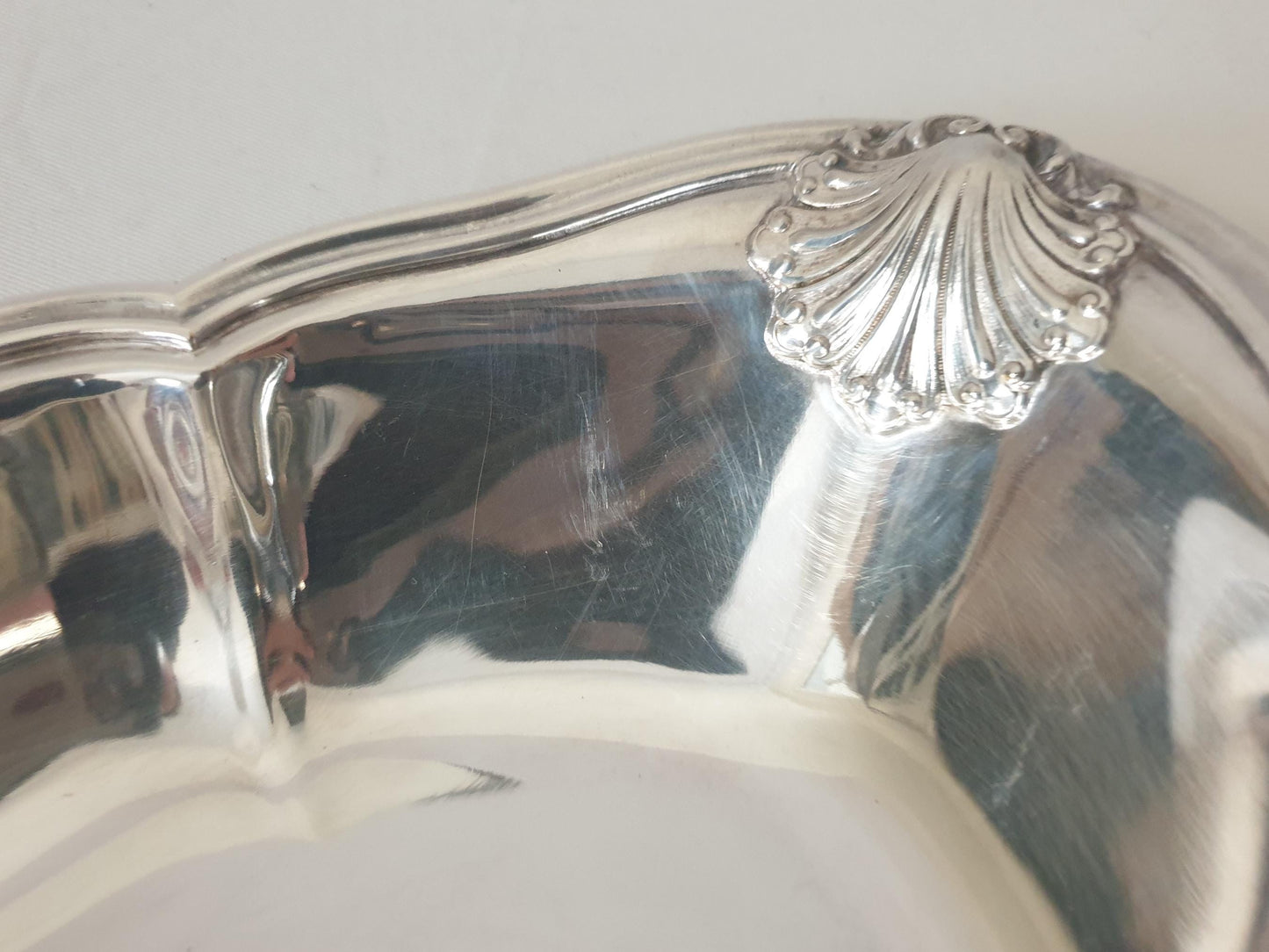 Vintage French Silver Plated Bread Basket – Shell Motif Oval Centerpiece Tray