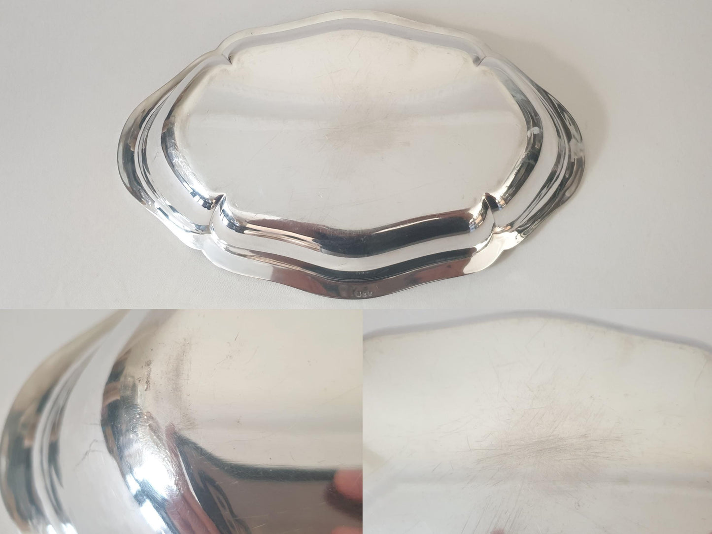 Vintage French Silver Plated Bread Basket – Shell Motif Oval Centerpiece Tray