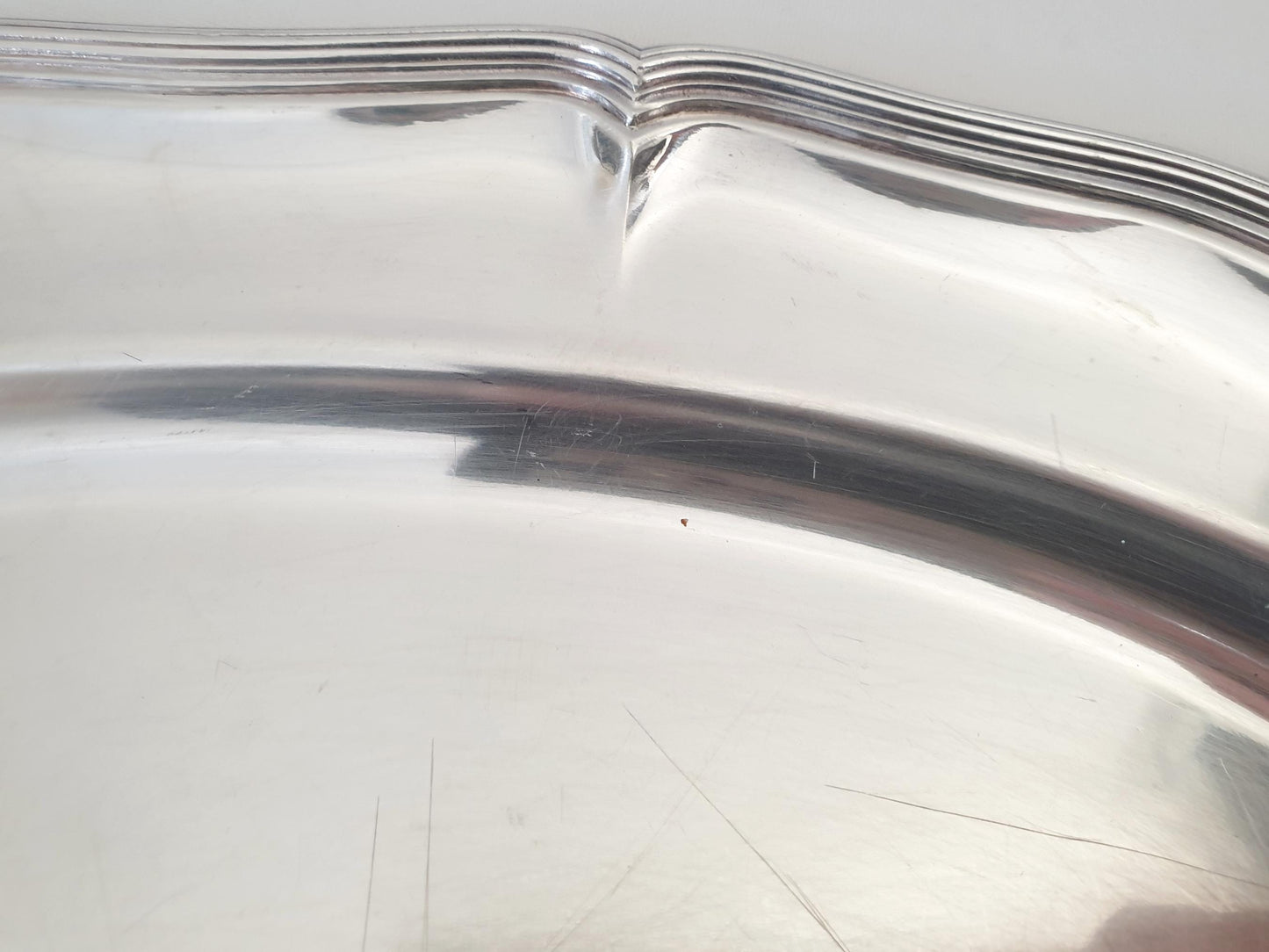 Christofle Gallia French Vintage Silver Plated Oval Serving Tray