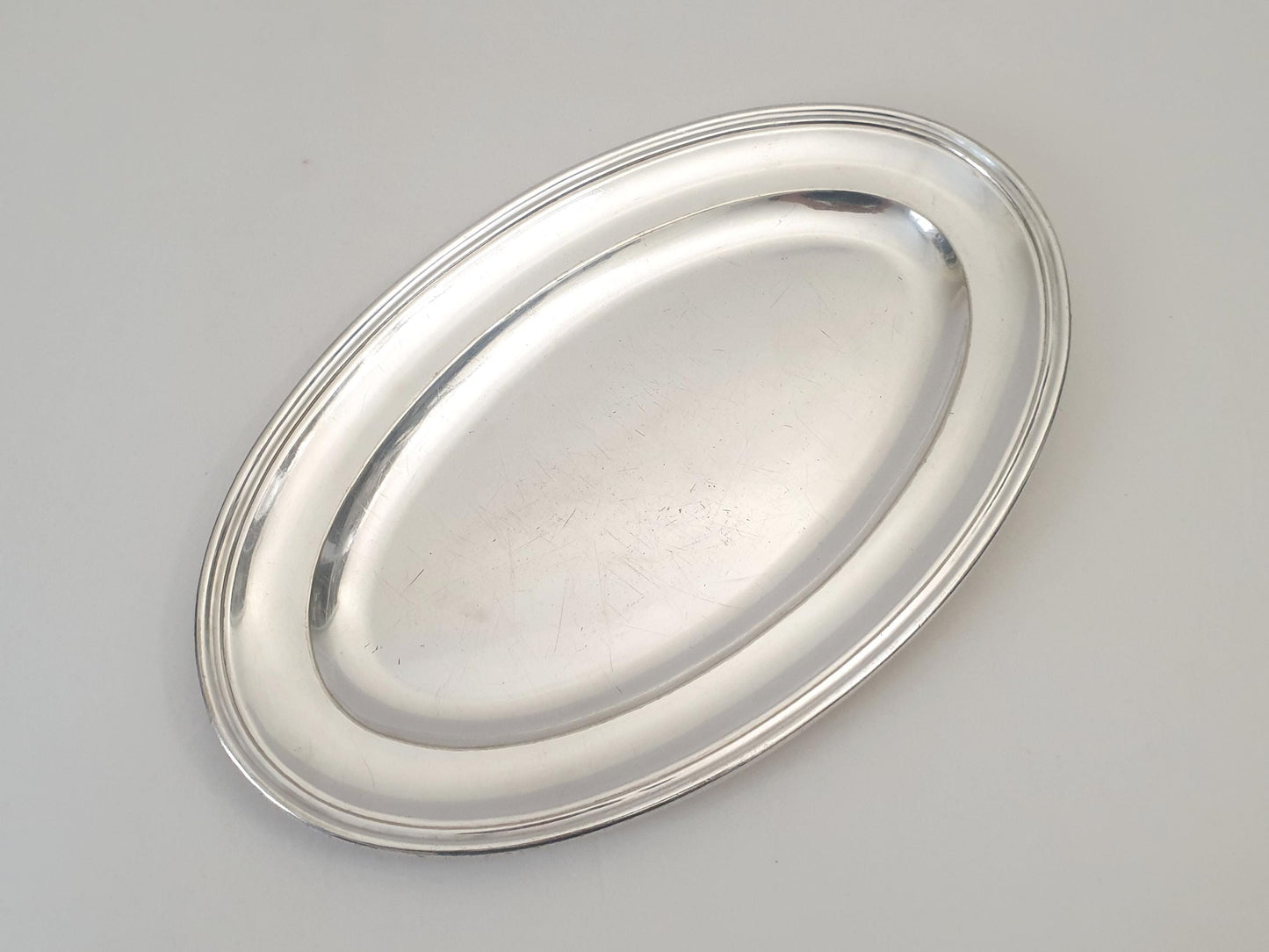 French Silver Plated Large Oval Serving Tray – Large Oval Silver Plated Tray