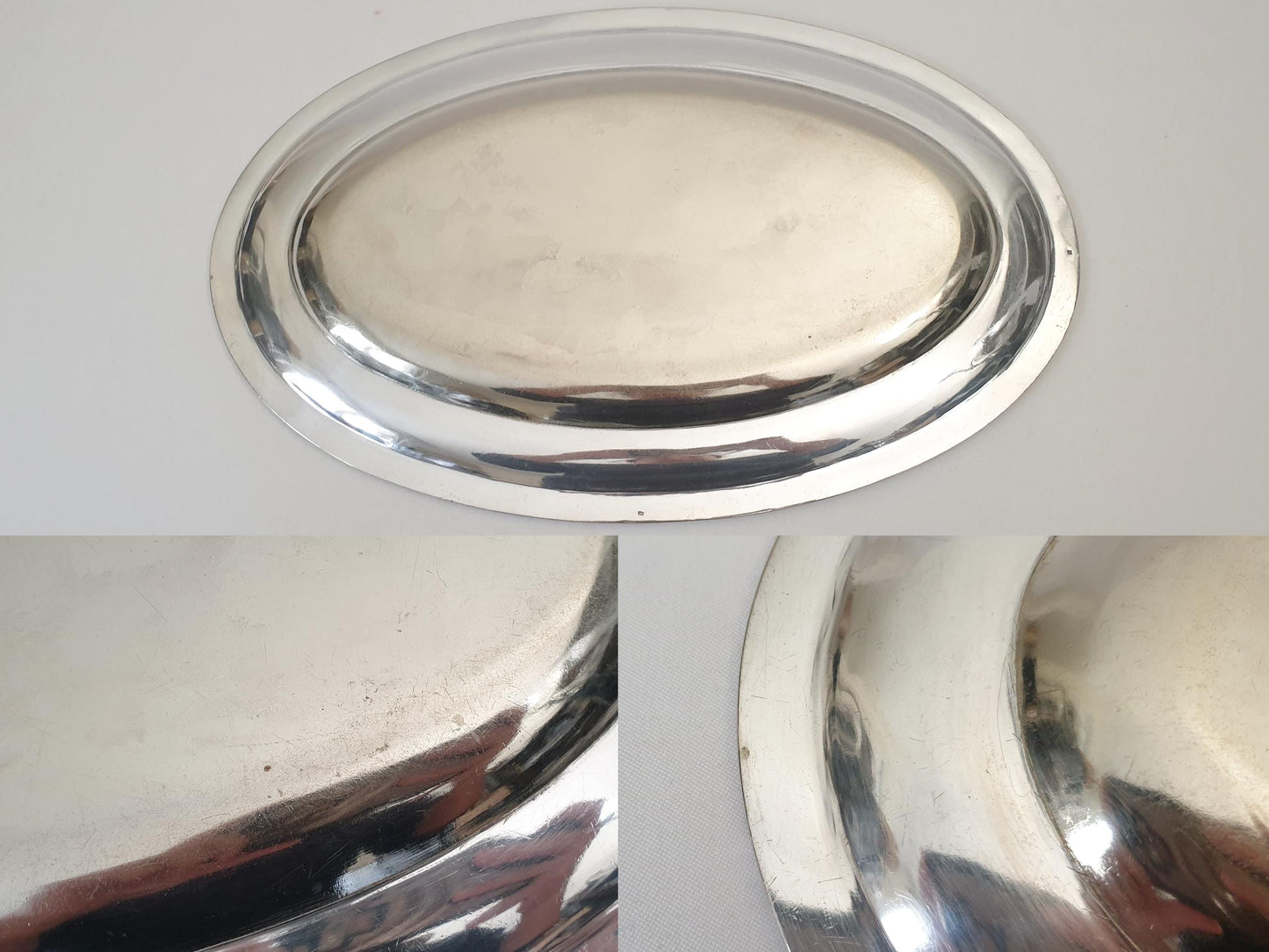 French Silver Plated Large Oval Serving Tray – Large Oval Silver Plated Tray