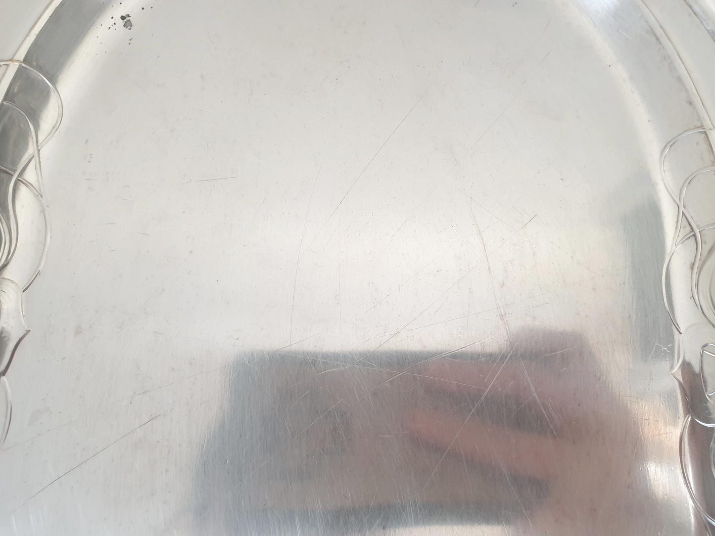 Rare WMF Art Nouveau Silver Plated Footed Serving Tray – Silver Plated German Centerpiece Platter on Four Feet