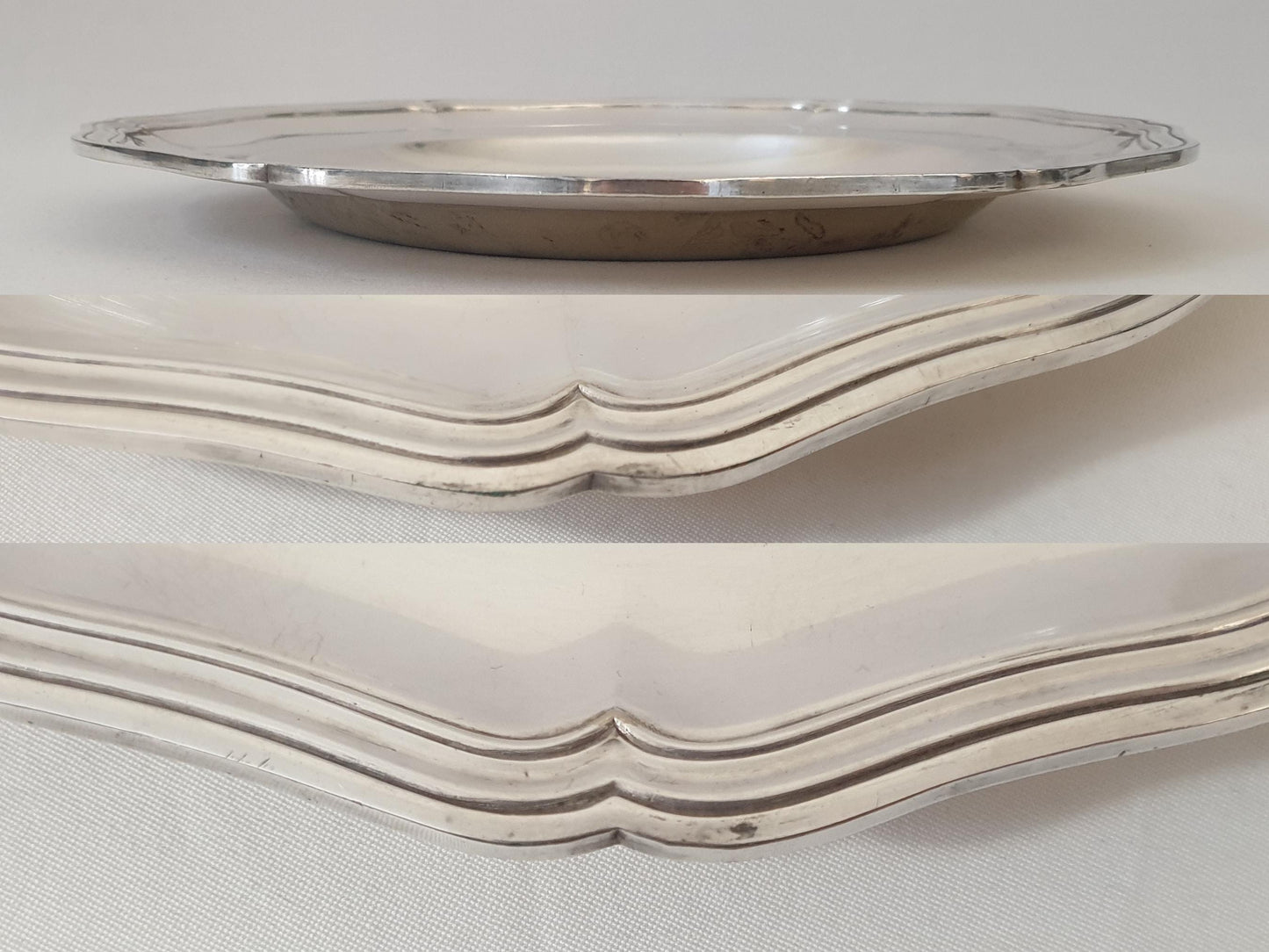 Christofle Silver-Plated Round Serving Tray – French Vintage Circular Platter