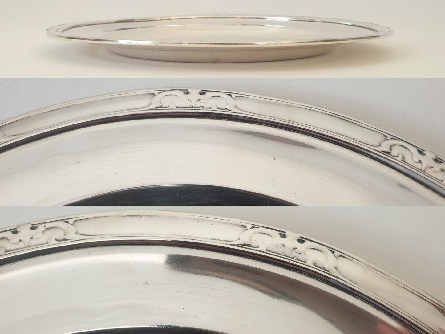 French Ercuis Silver-Plated Round Serving Tray – French Vintage Circular Platter