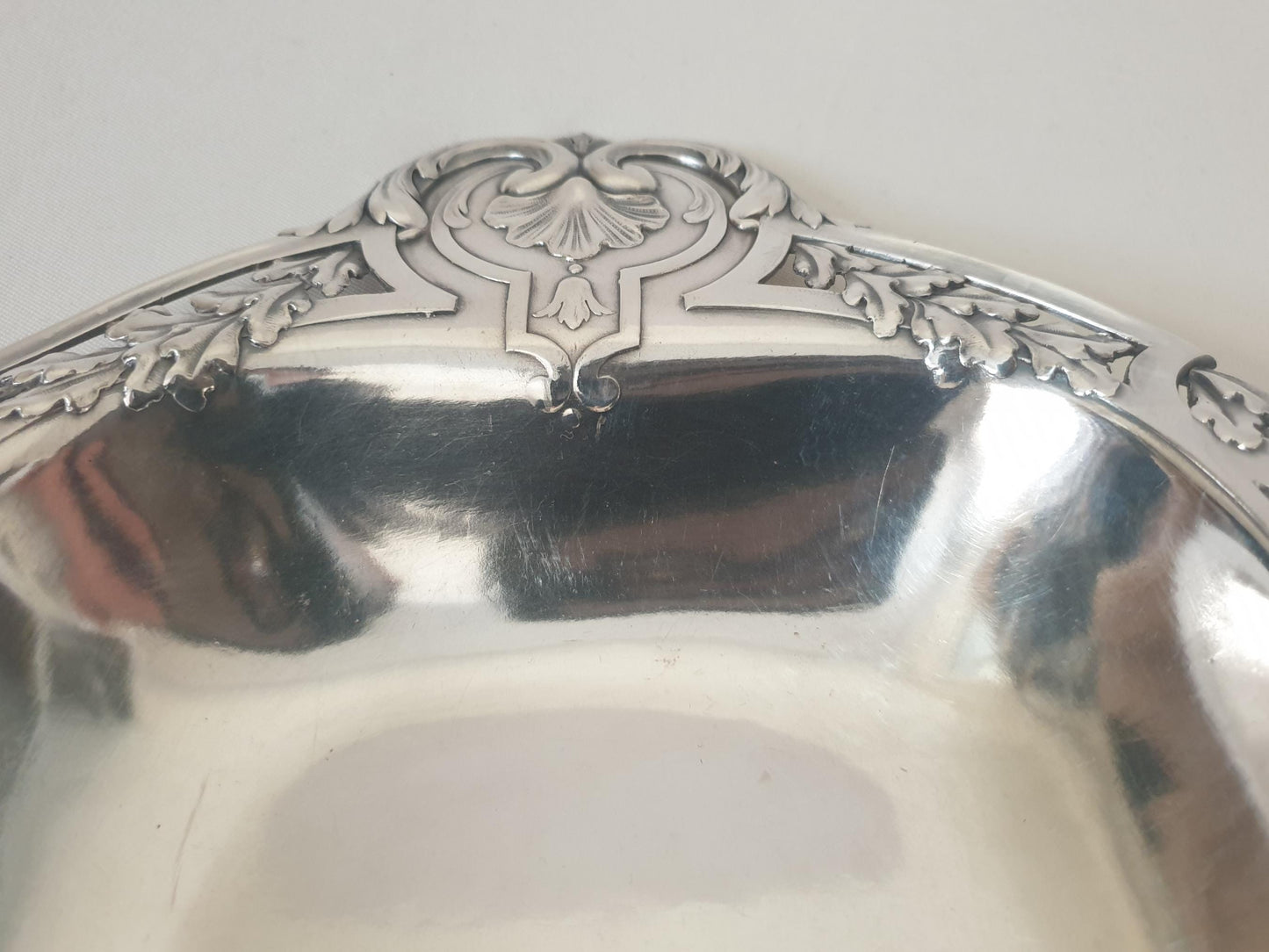 Christofle Gallia Art Nouveau Silver Plated Bread Basket – French Antique Centerpiece Tray