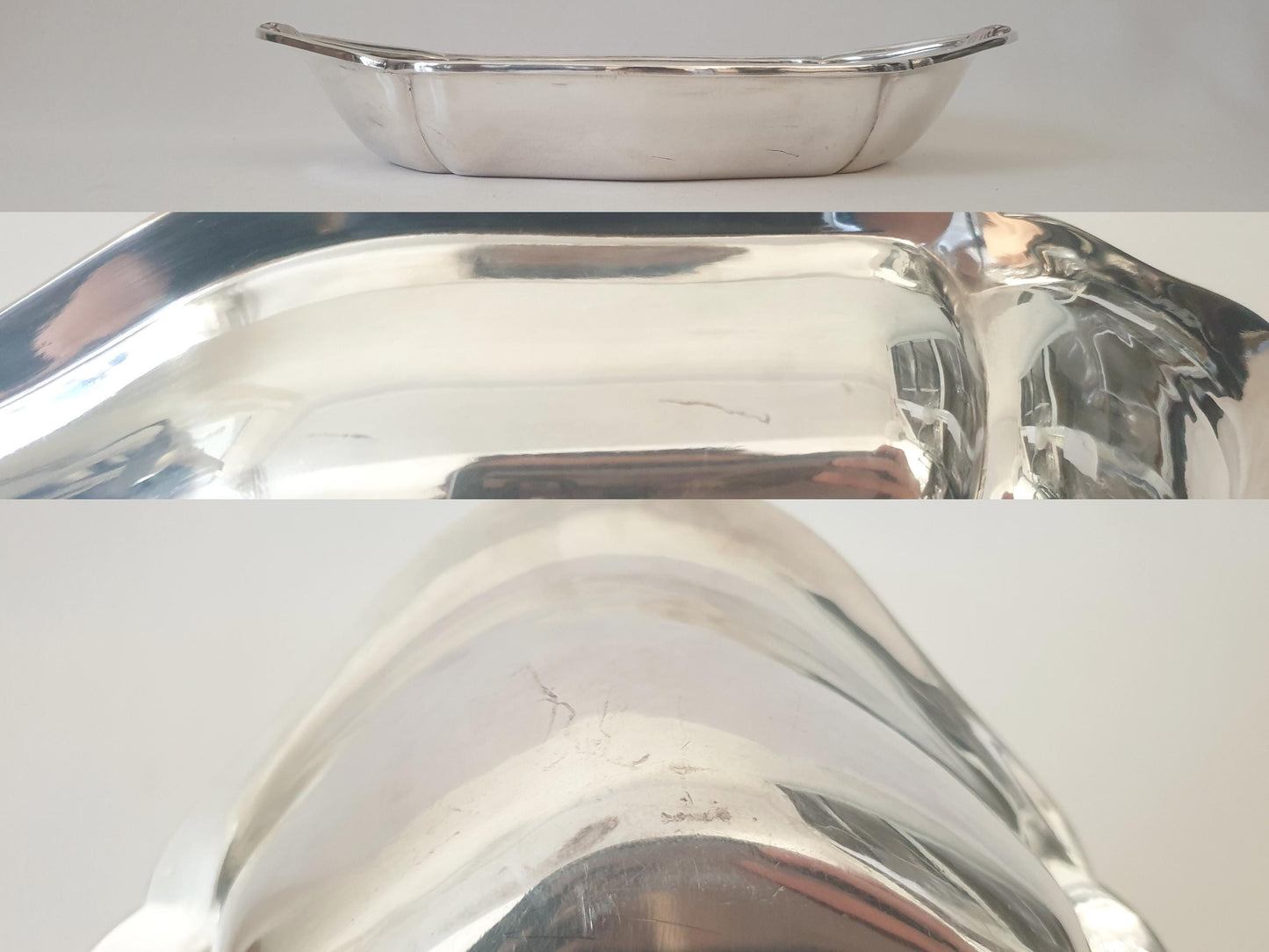 Vintage French Silver Plated Bread Basket – Shell Motif Oval Centerpiece Tray