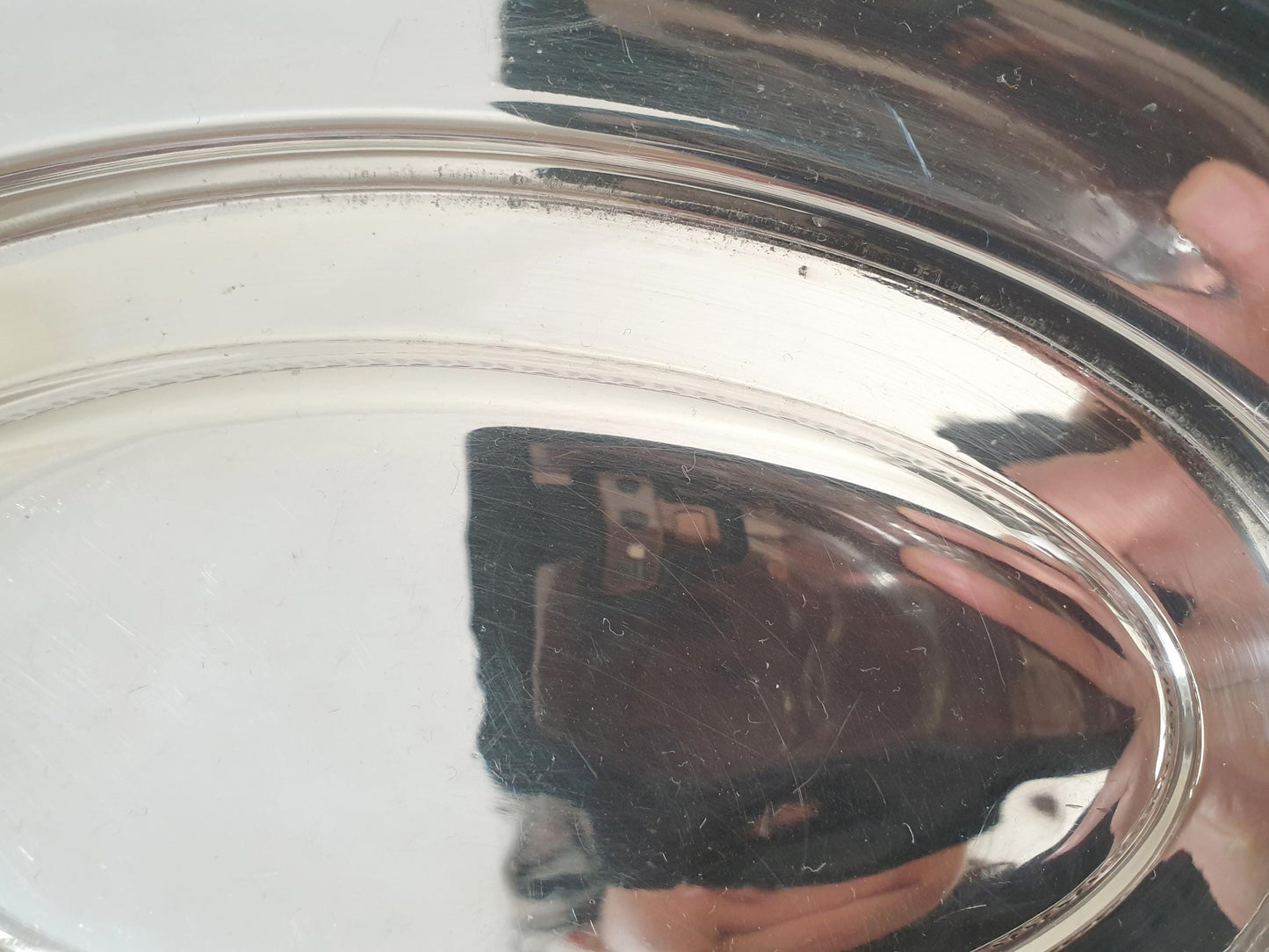 Vintage Silver Plated Bread Basket – Pierced Oval Centerpiece Tray with Beaded Rim