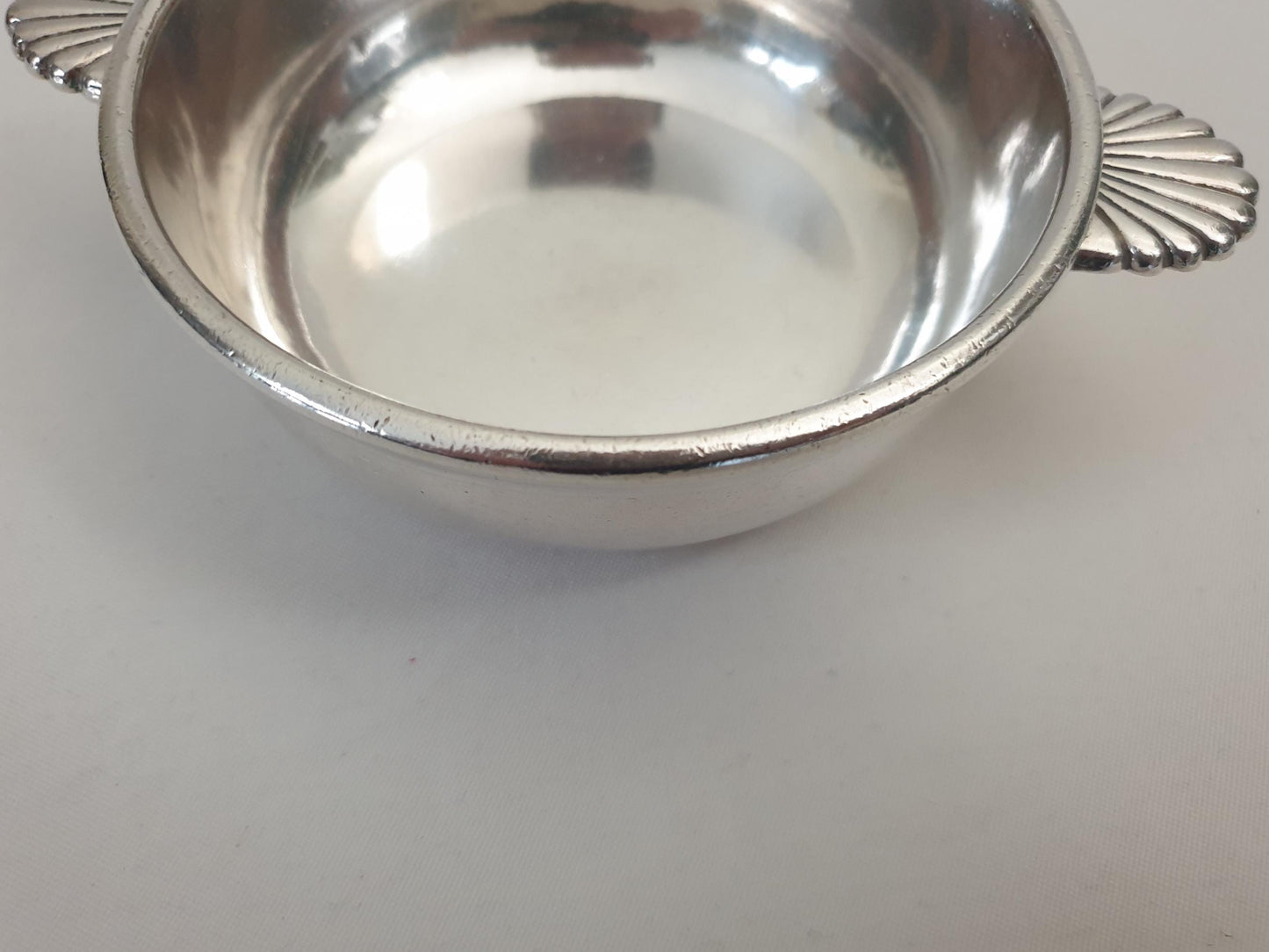 French Vintage Silver Plated Mini Bowl or Sauce Boat with Shell Handles by Renaud & J. Clermont, Nice