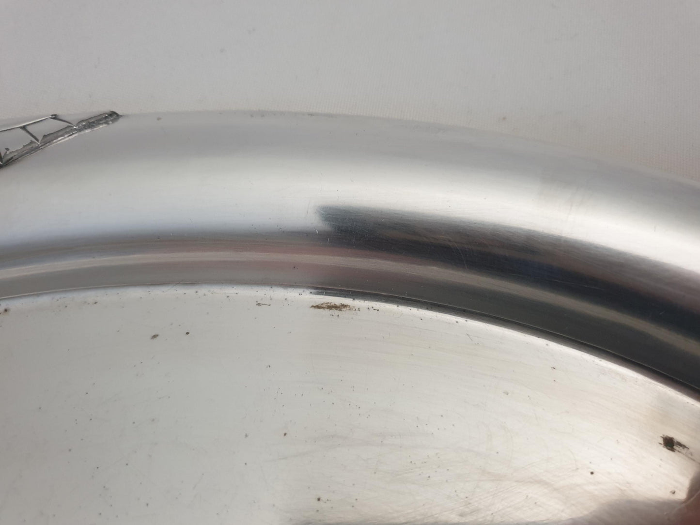 French Art Deco Silver Plated Oval Serving Tray with Handles – Centerpiece Platter by Argit