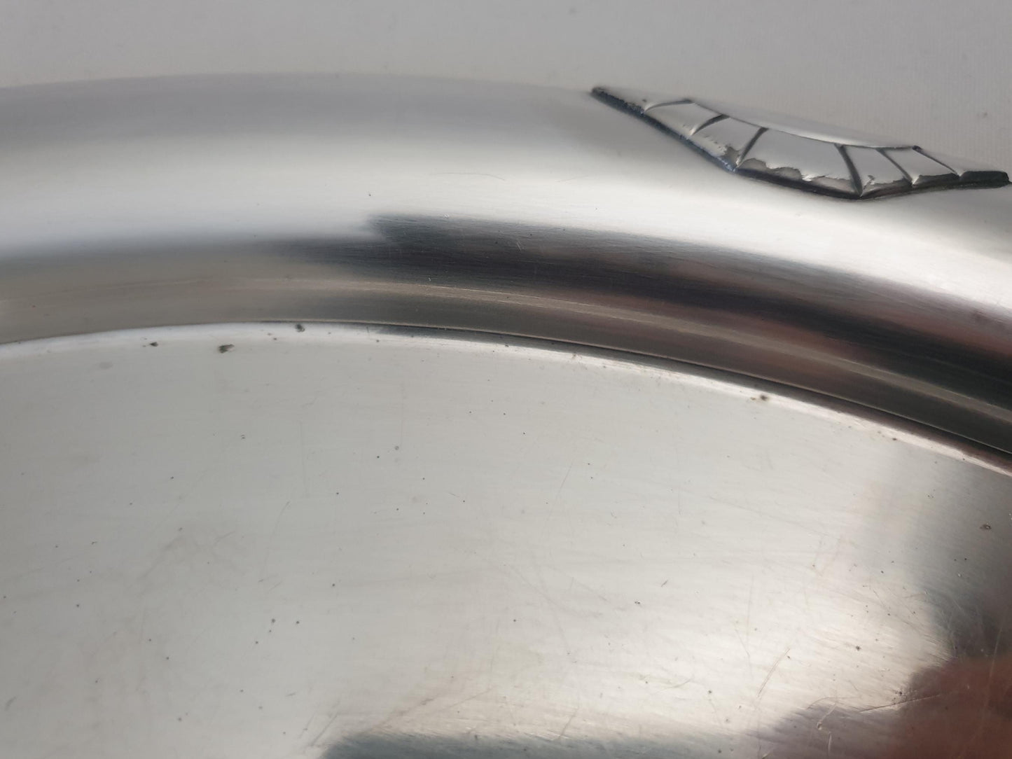 French Art Deco Silver Plated Oval Serving Tray with Handles – Centerpiece Platter by Argit