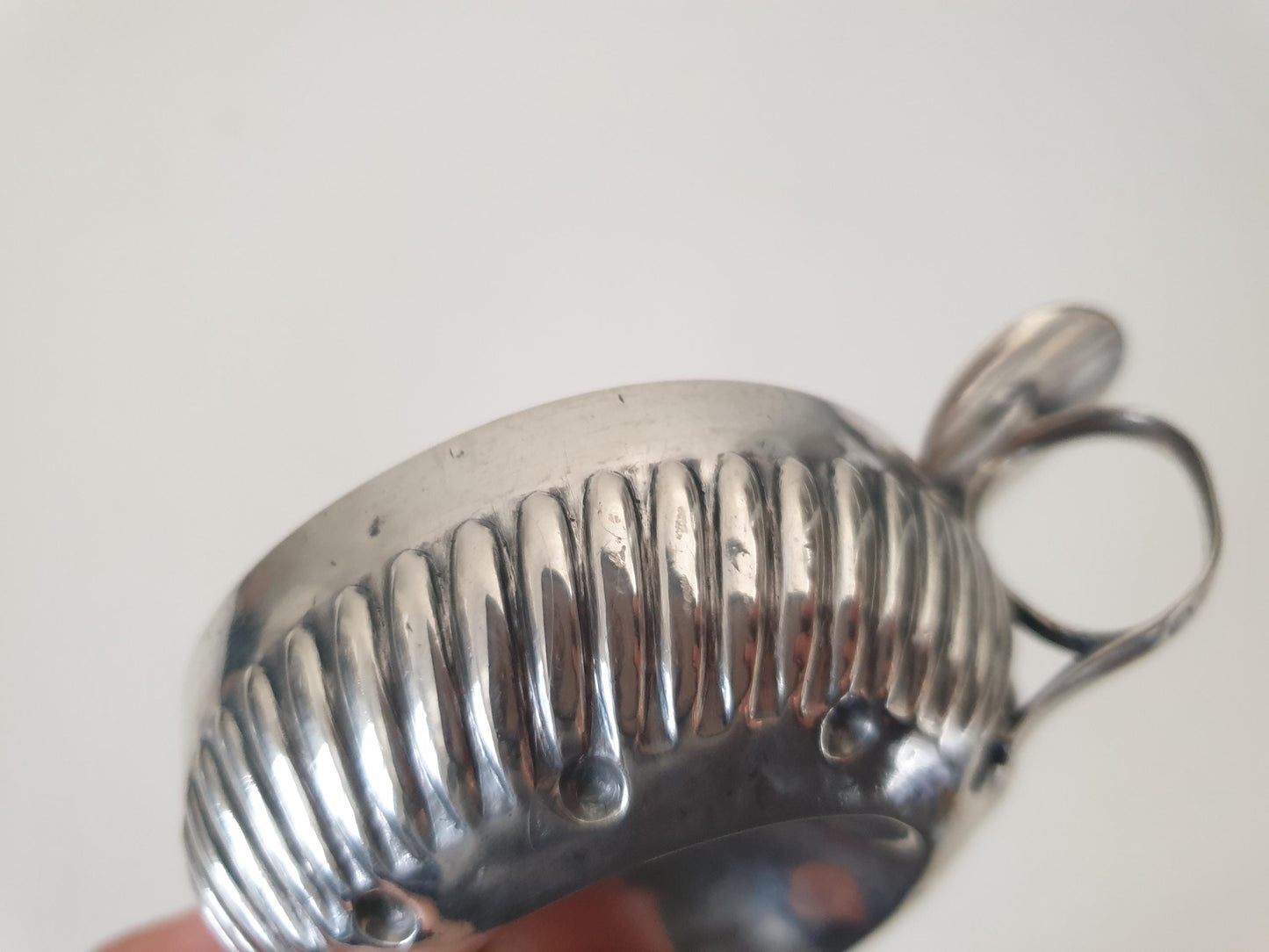 Antique French 950 Silver Wine Taster (Tastevin) with Fluted and Dimpled Design
