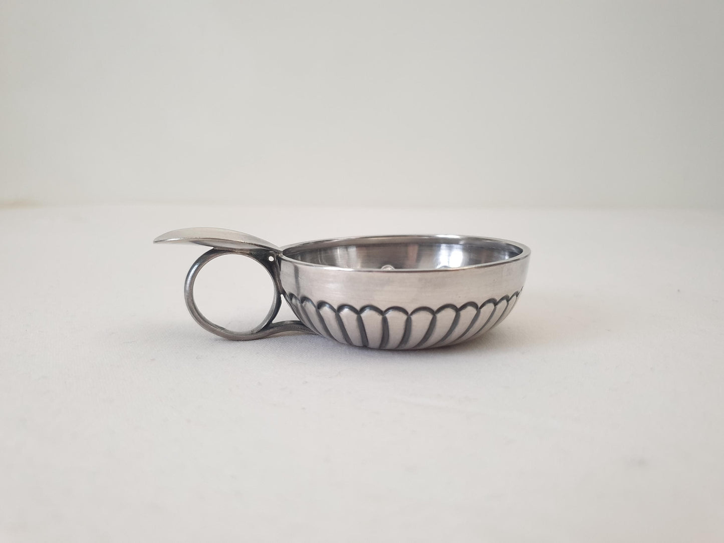 Antique French Silver Wine Taster (Tastevin) by SUROT