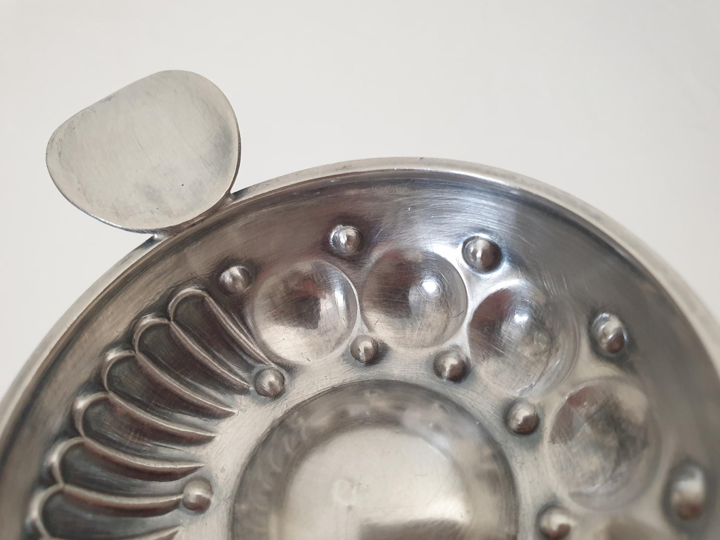 Antique French Silver Wine Taster (Tastevin) by SUROT