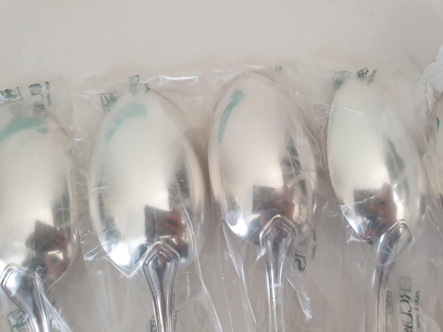 New Ercuis 8 Silver Plated Table Spoons - 8 French Ercuis Soup Spoons