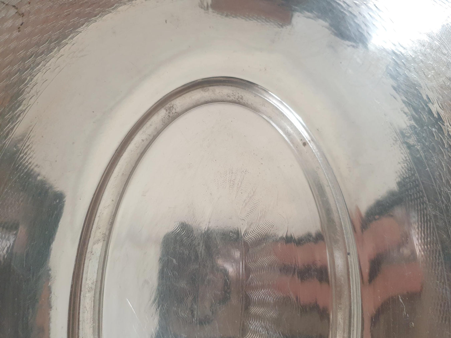 Antique WMF Silver Plated Oval Serving Platter or Bread Basket with with Handles