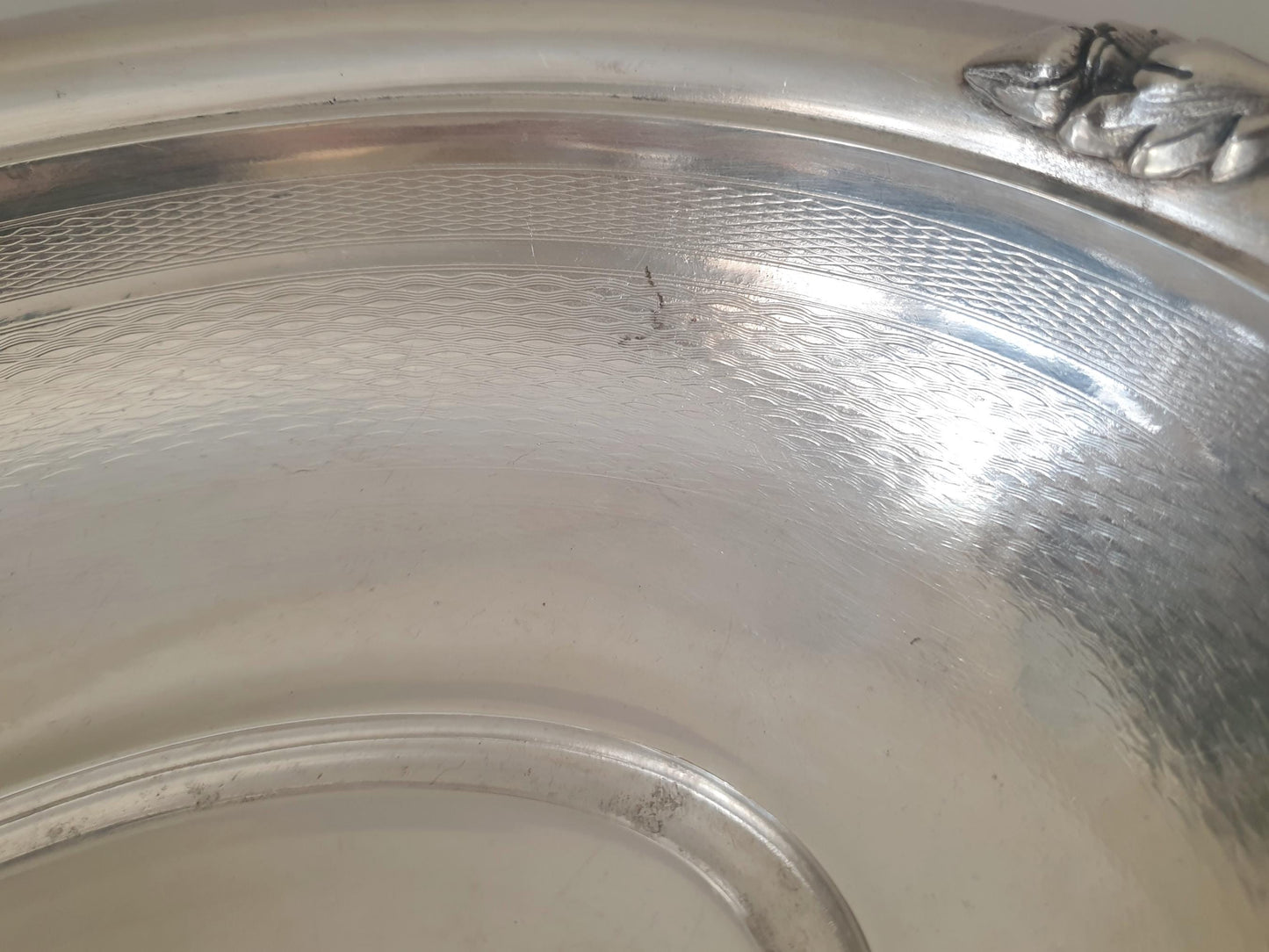 Antique WMF Silver Plated Oval Serving Platter or Bread Basket with with Handles