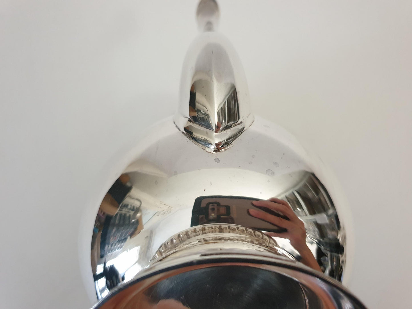 Vintage French Silver Plated Coffee Service Set with Beaded Details by GELB