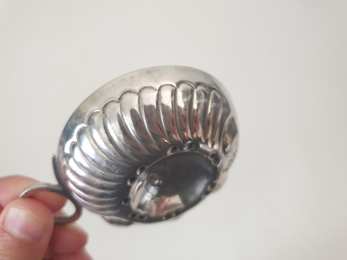 French Antique 950 Silver Bourgogne Wine Taster (Tastevin) by Marc Parrod, Dijon