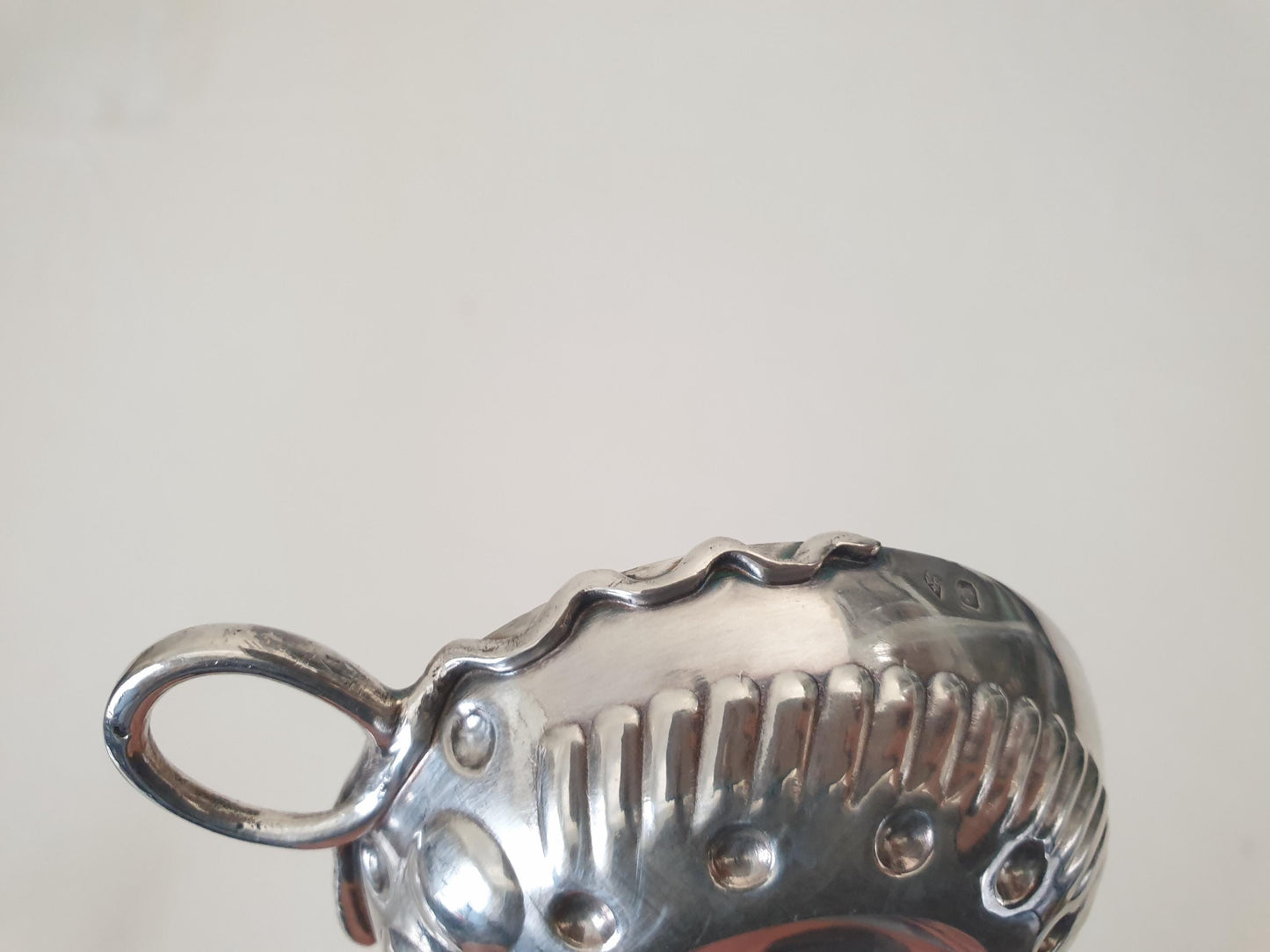 Antique French 950 Silver Wine Taster (Tastevin) with Serpent Handle