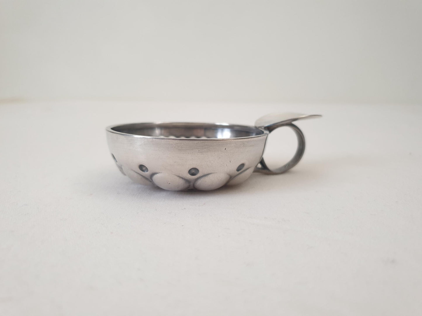 Antique French Silver Wine Taster (Tastevin) by SUROT