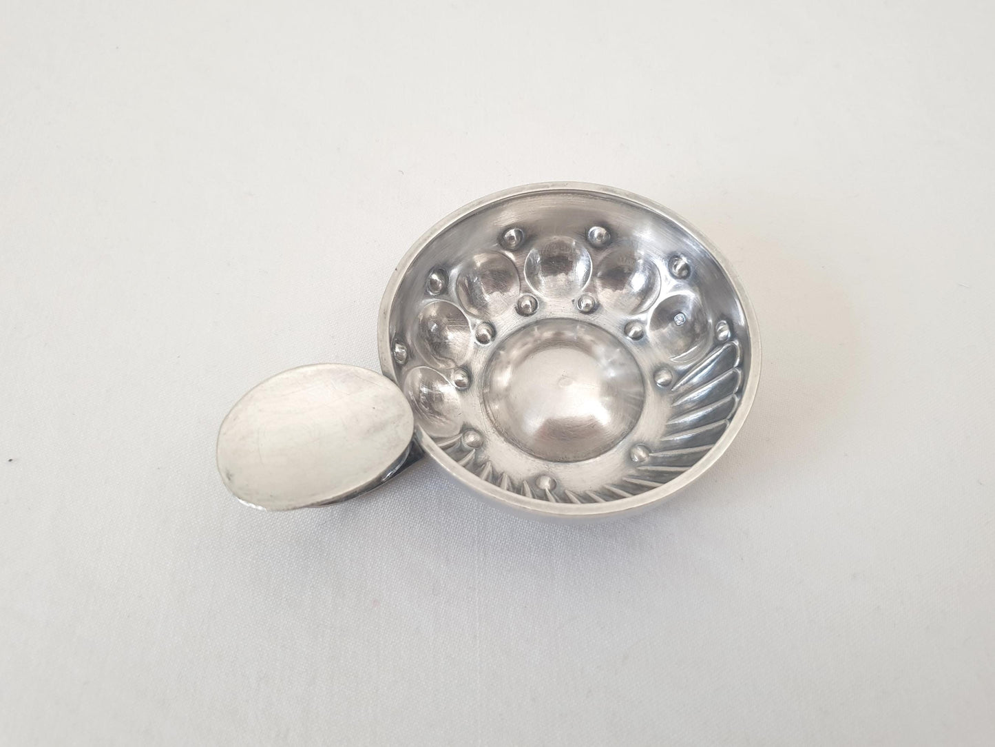 Antique French Silver Wine Taster (Tastevin) by SUROT