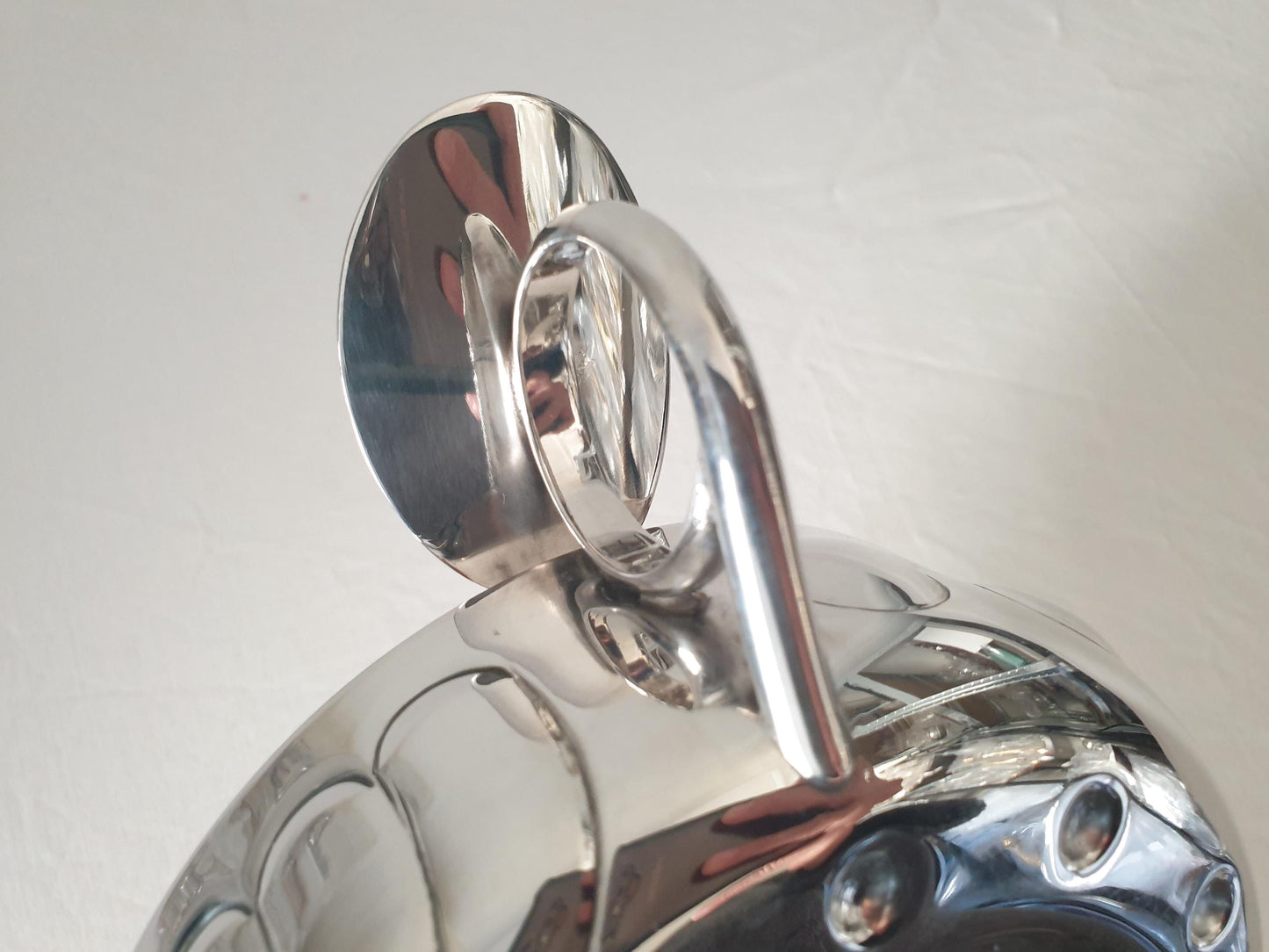 French Vintage Silver Plated Medium Bowl with Handles in Wine Taster Design